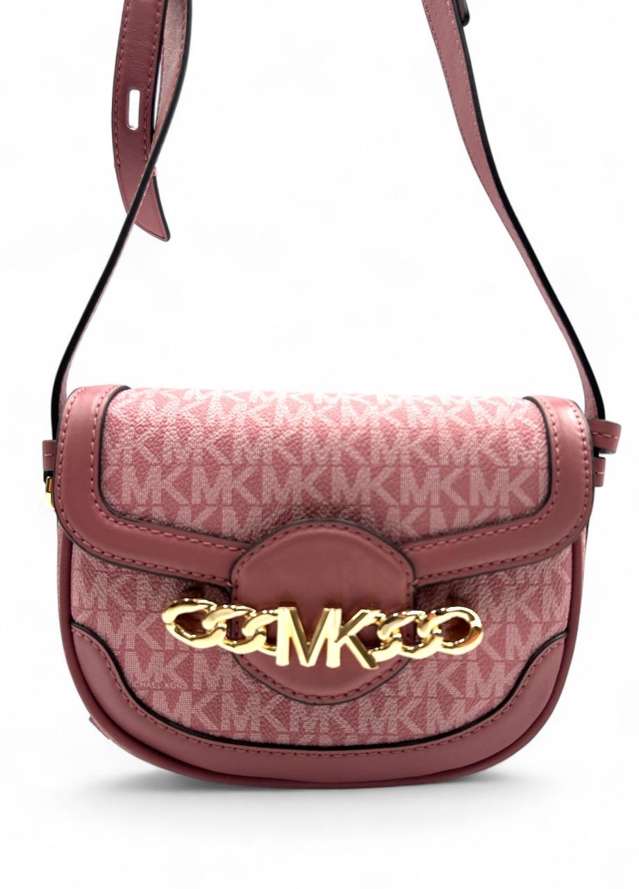 Сумка женская Michael Kors Hally 32S2G2HC1B Rose XS Saddle XBody Розовый (2746633126)