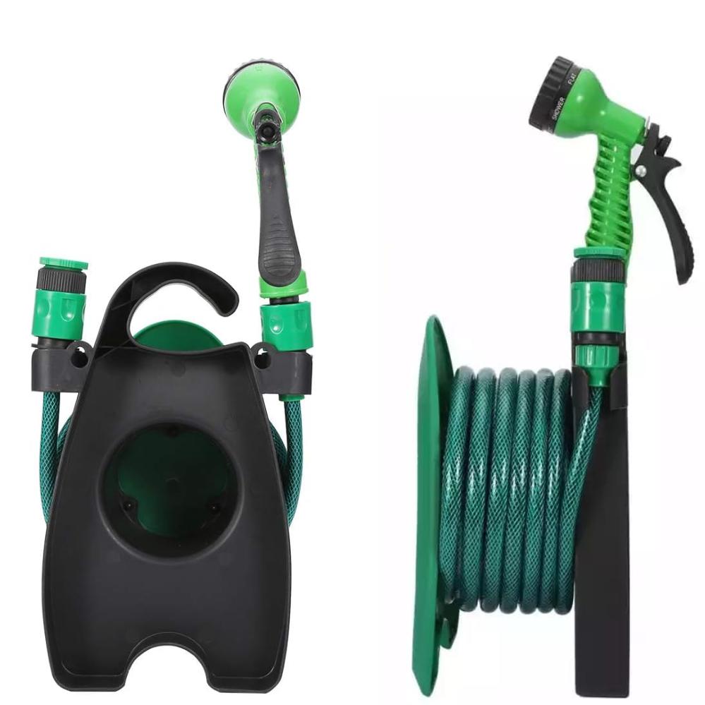 Шланг для полива Hose Reel Set с катушкой и распылителем с 7 режимами 10 м Зеленый (120.1758) - фото 7
