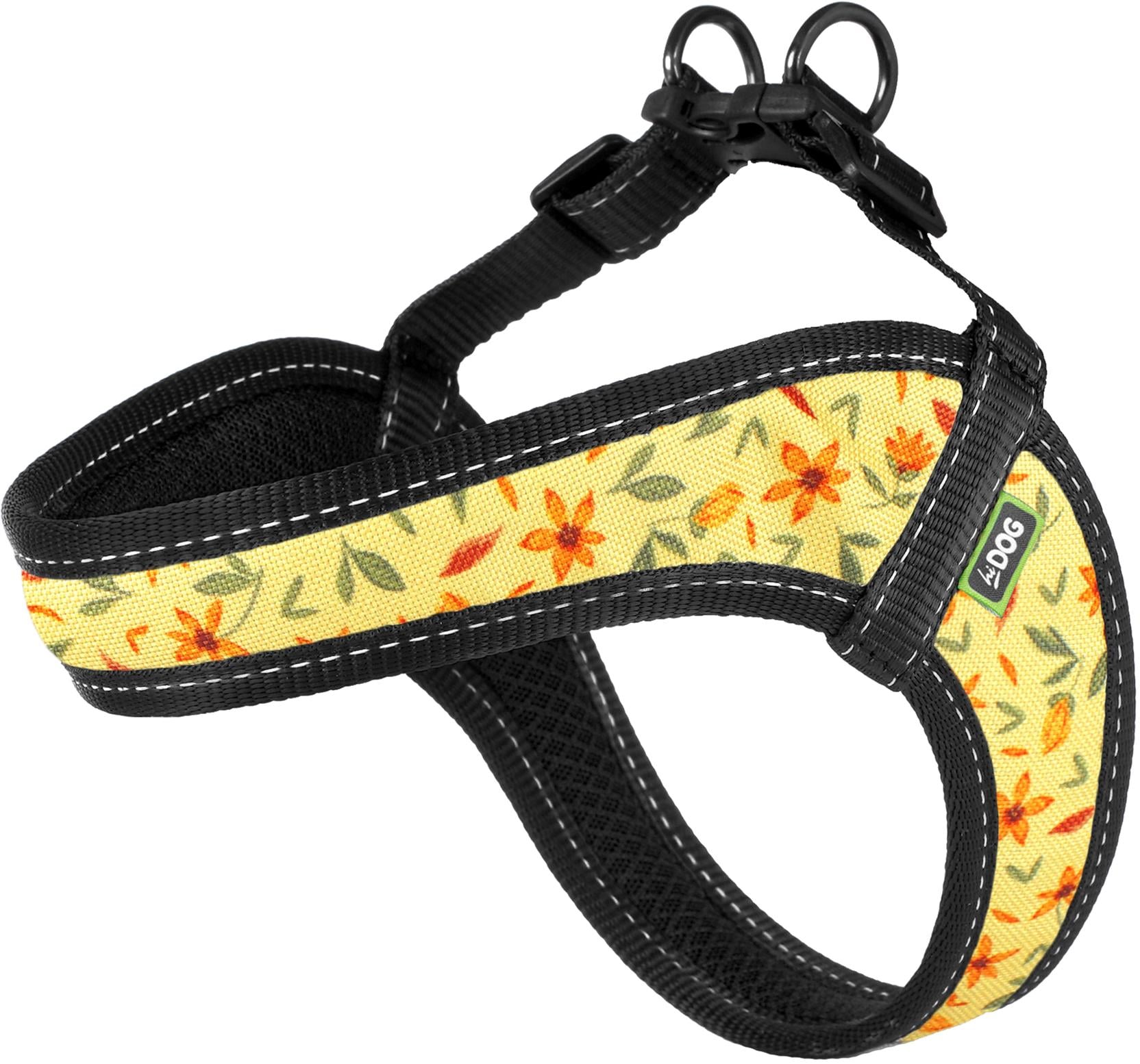Шлей Hi Dog Comfort 42-48 см M Flowers Yellow (2100102877017)