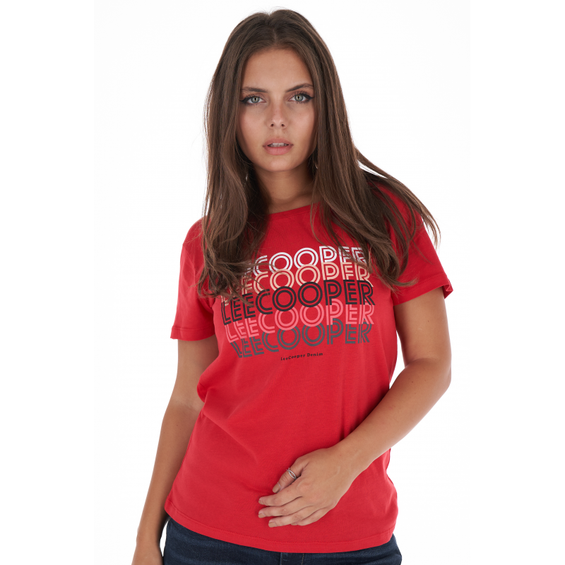 Футболка женская Lee Cooper 20195910 XS Красный