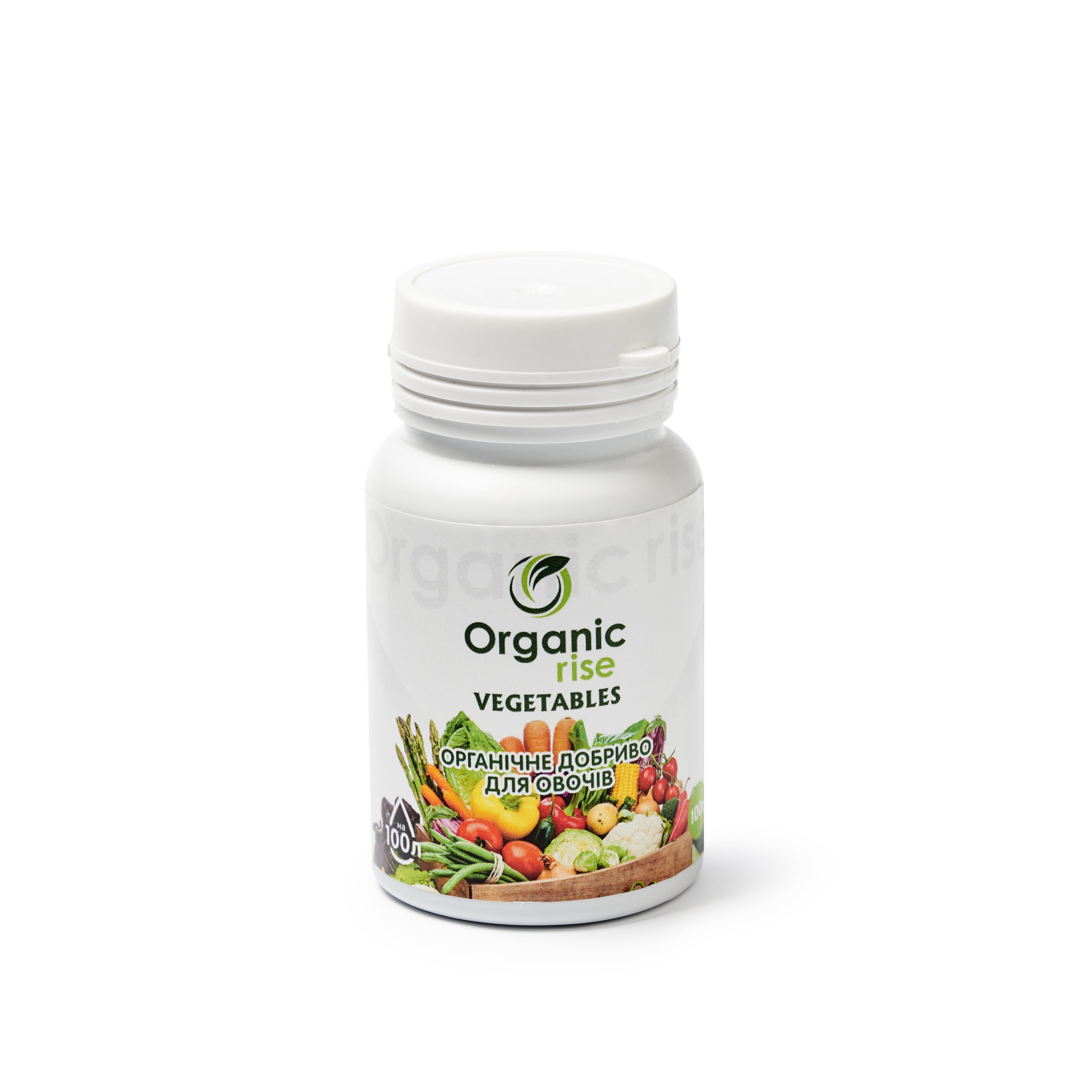 Комплексне добриво Organic Rise для овочевих культур гумат калію 180 г/кг