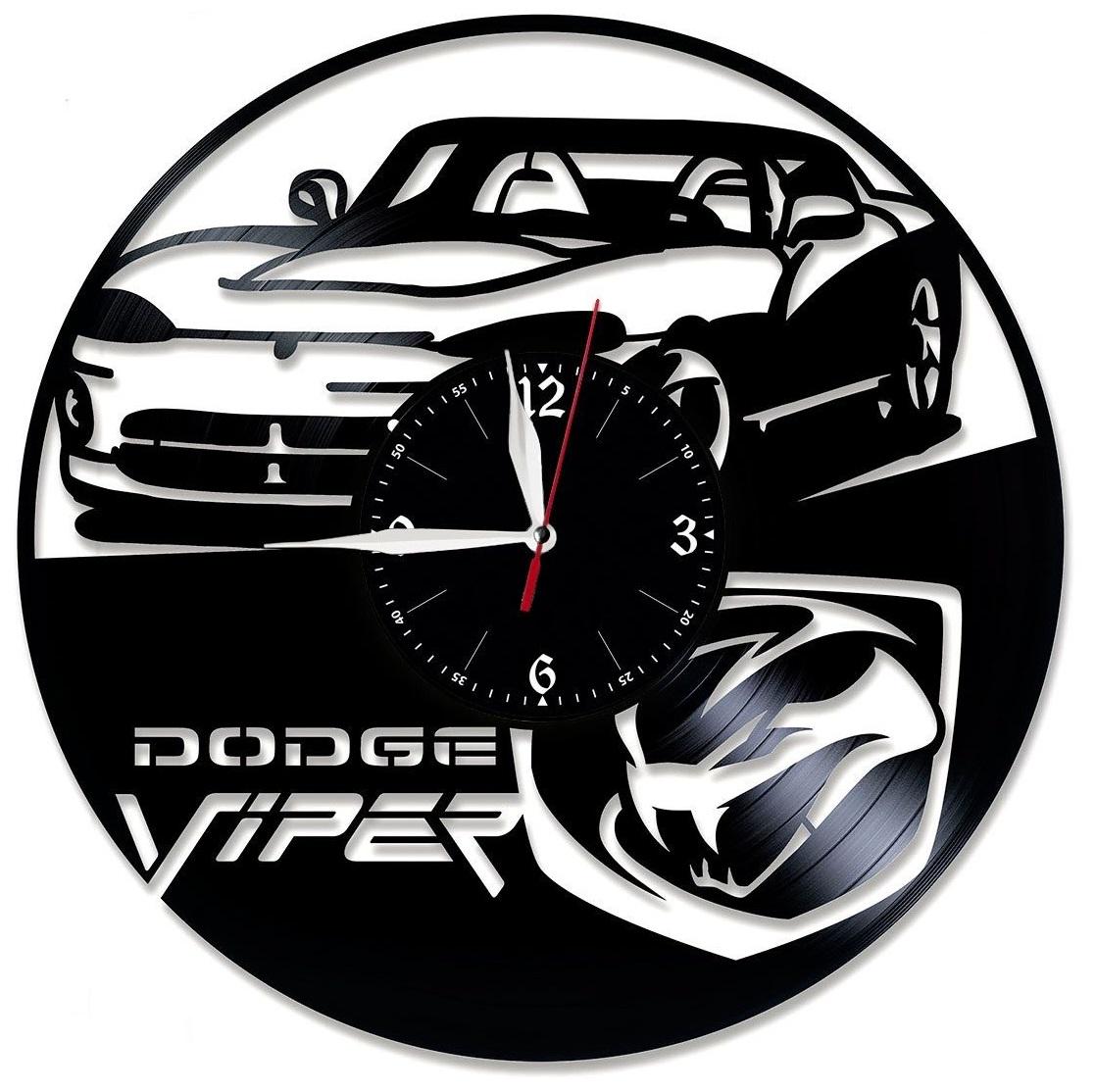 Часы настенные Dodge Viper 1978 из виниловой пластинки