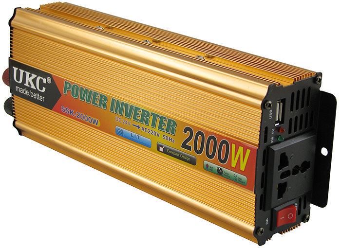 Автомобильный инвертор преобразователь Inverter I-Power SSK UKC 2000 W (69e15a89) - фото 1