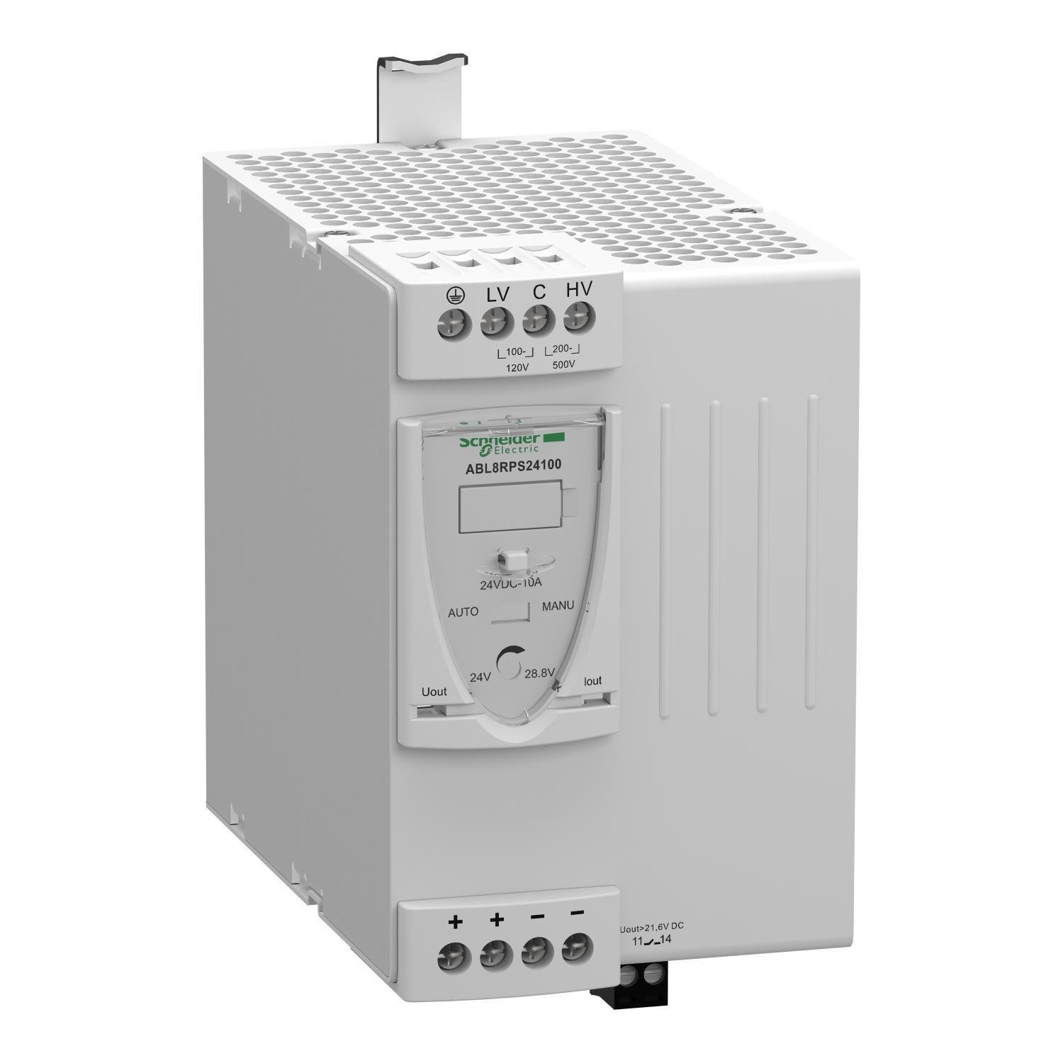 Блок питания DIN-рейка Schneider Electric Modicon Power Supply 240 Вт 10A 24 В универсальный (ABL8RPS24100)