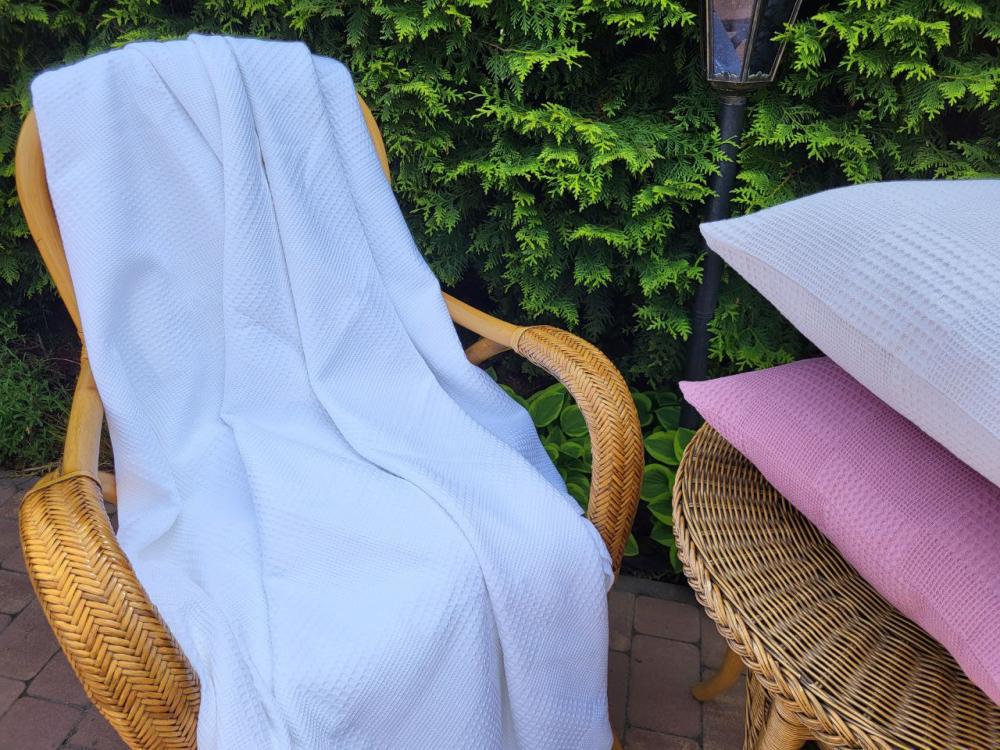 Покрывало Пике Вафелька 160x220 см Белый (11181) - фото 7 Покрывало Пике Вафелька 160x220 см Белый (11181) - фото 7