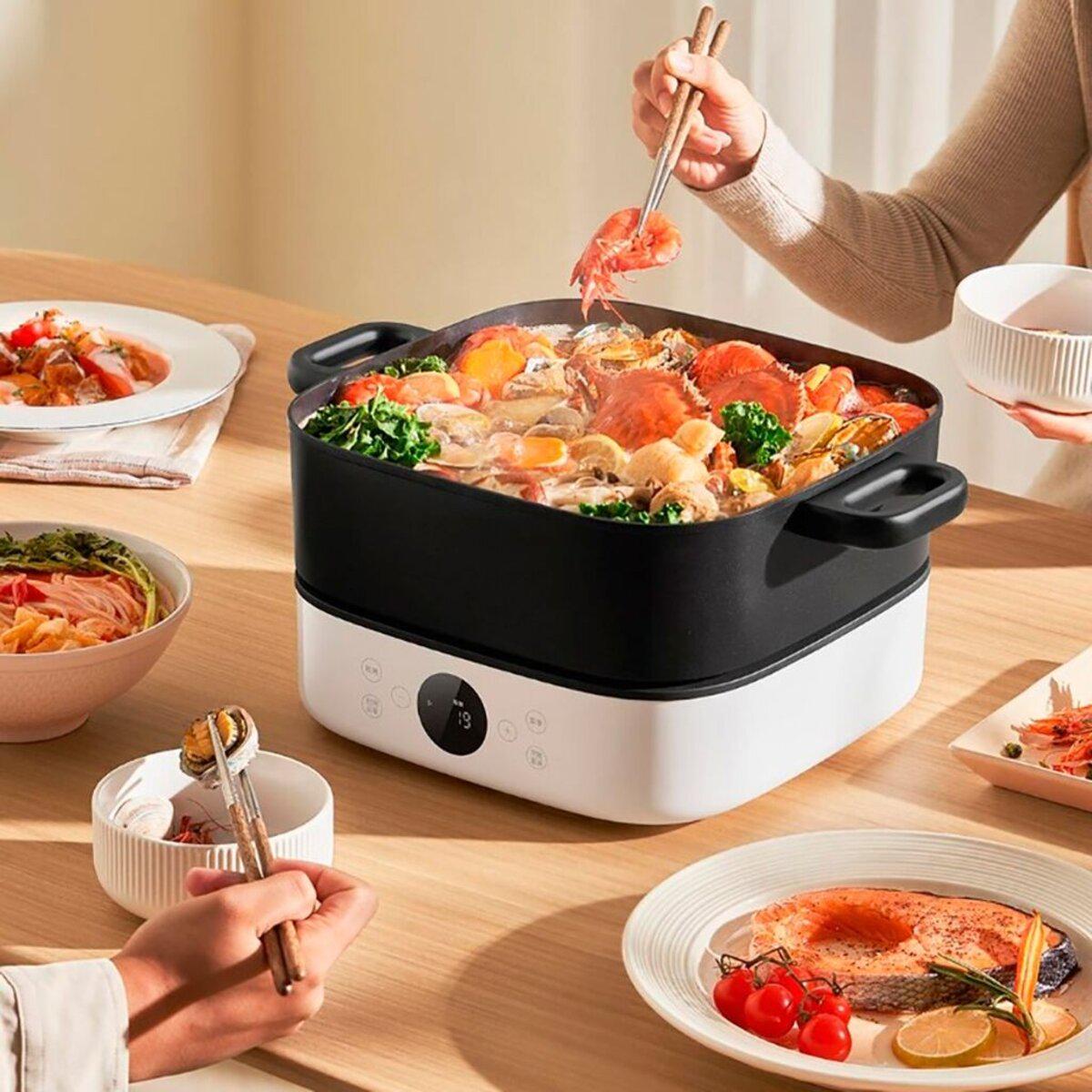 Мультиварка Mijia Multi Functional Electric Hot Pot 6L з перехідником на EU розетку 6 л 2000W White (MEH01) - фото 4 Мультиварка Mijia Multi Functional Electric Hot Pot 6L з перехідником на EU розетку 6 л 2000W White (MEH01) - фото 4
