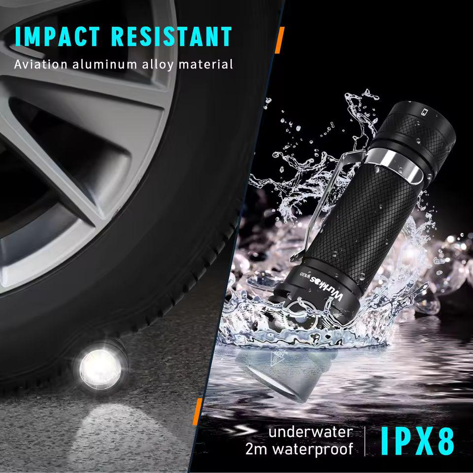 Фонарь ручной Wurkkos WK03 с аккумулятором (2230411543) - фото 5 Фонарь ручной Wurkkos WK03 с аккумулятором (2230411543) - фото 5