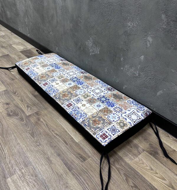 Матрас Comfort Home на подоконник/каркасы/поддоны/садовая мебель 160х40х5 см Spanish tiles