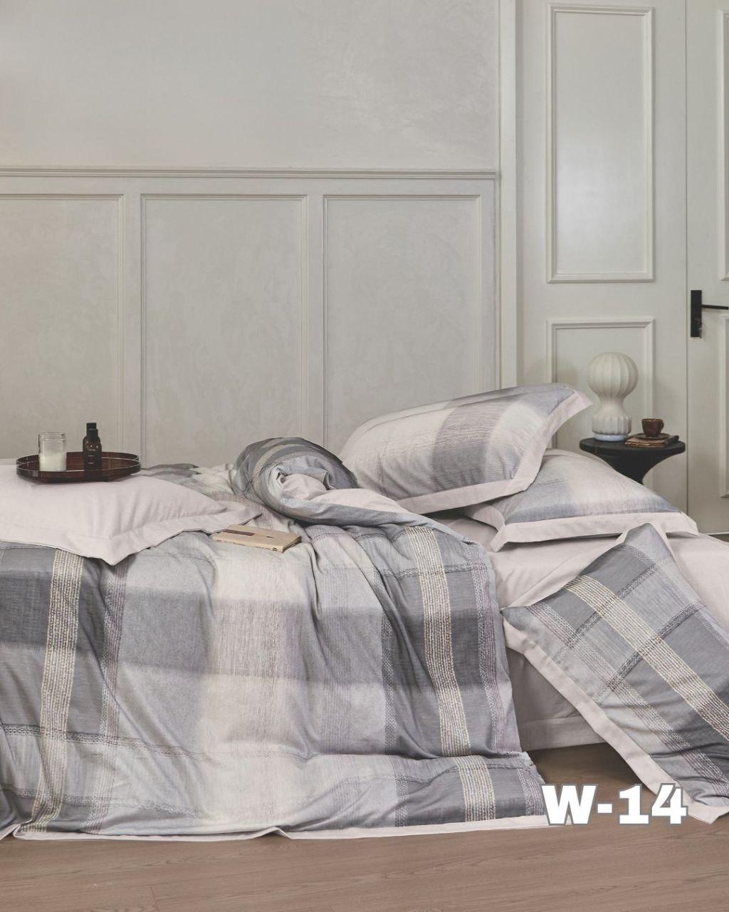 Комплект постільної білизни Viluta Brushed Warm Cotton 14 євро 200х220/50х70 см (1773)