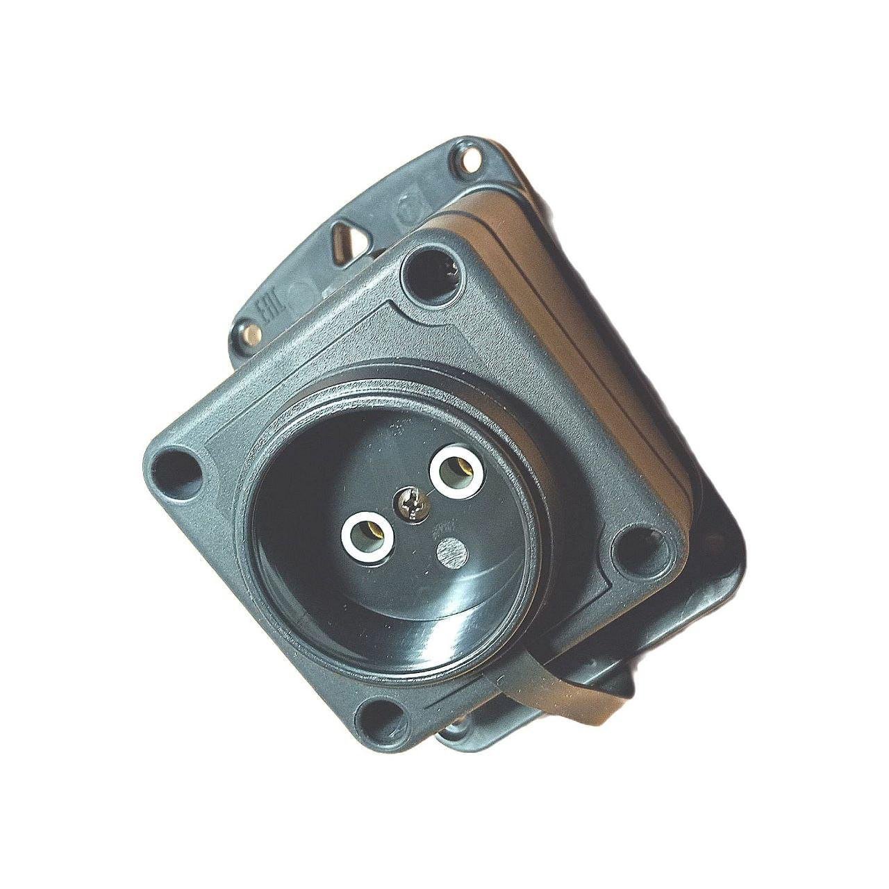 Розетка настенная угловая Sokol ТМК1х16А (167406) - фото 2