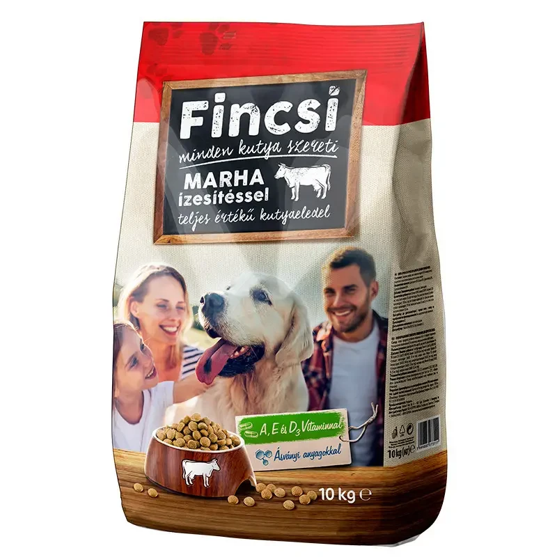 Сухой корм для взрослых собак всех пород Fincsi 10 кг с говядиной