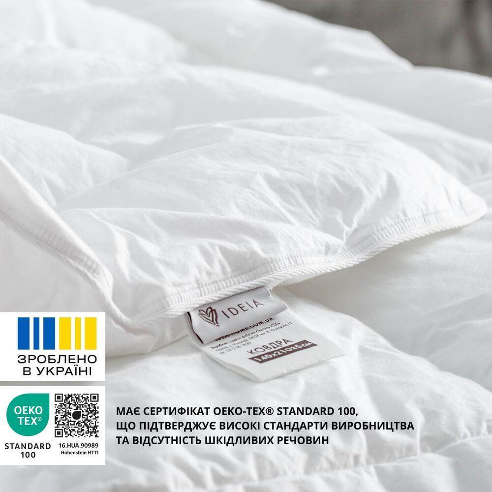 Одеяло зимнее IDEIA искусственный пух евро 200х220 см Белый (8-32491) - фото 4