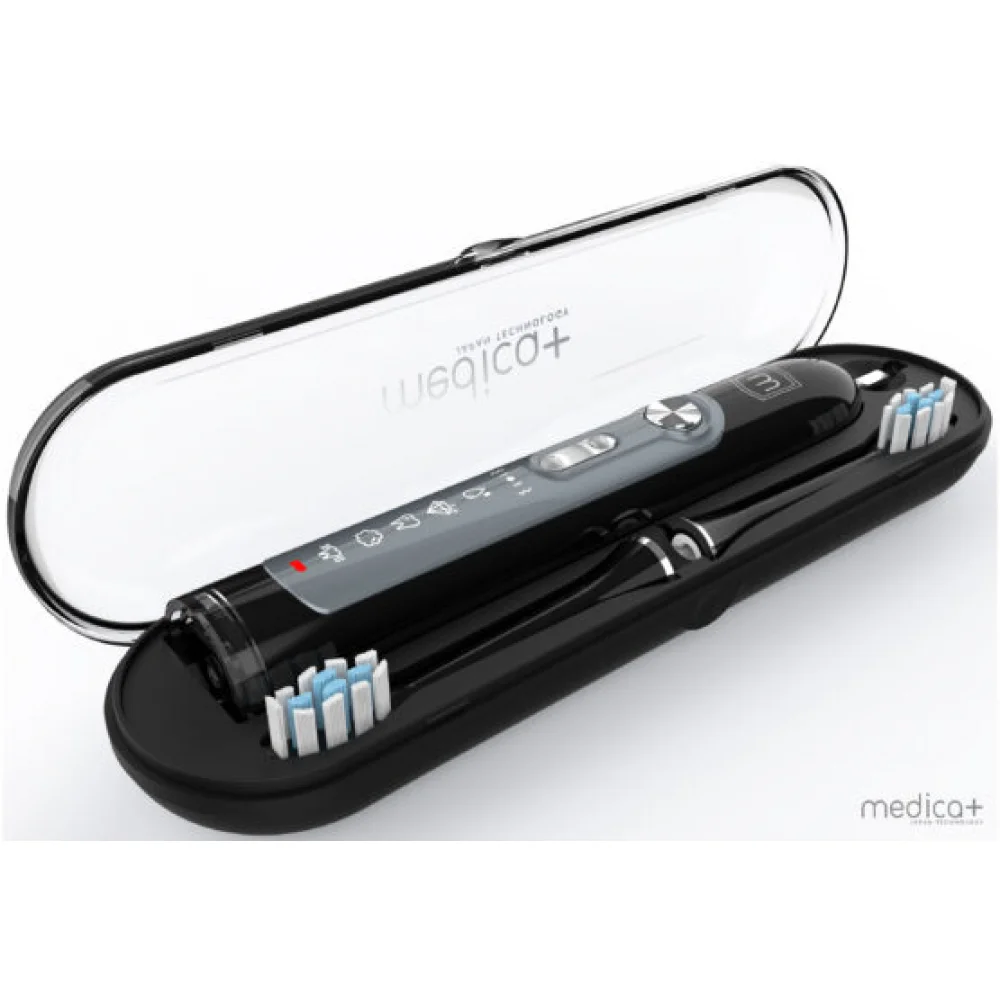 Ультрозвукова зубна щітка Medica+ Probrush 9.0 Ultasonic Black + насадки 6 шт. - фото 7