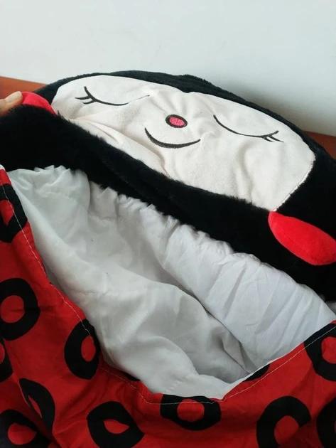 Дитячий спальний мішок-подушка на блискавці TOPA Божа Корівка Baby Sleeping Bag 120 см S Червоний - фото 4 Дитячий спальний мішок-подушка на блискавці TOPA Божа Корівка Baby Sleeping Bag 120 см S Червоний - фото 4