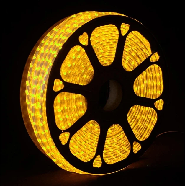 Бухта 3-жильная круглая LED-лента 80 м Желтый (SZ-1735-06)