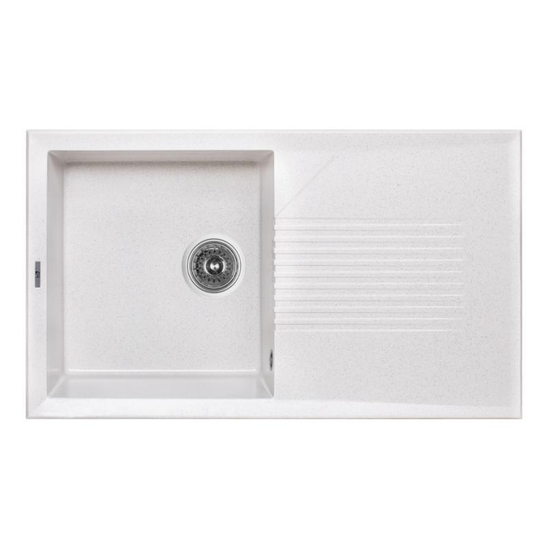 Мийка для кухні Lidz STO-10 LIDZSTO10860500240 гранітна 855x500 мм Сірий (83207)