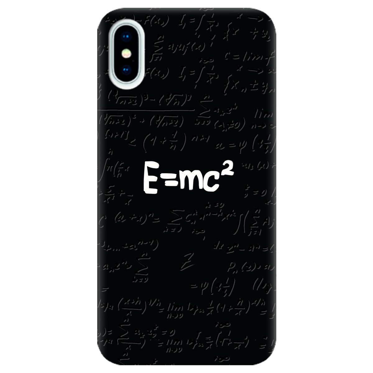 Силиконовый чехол Zorrov для Apple iPhone X - Einstein (10290050153033551)