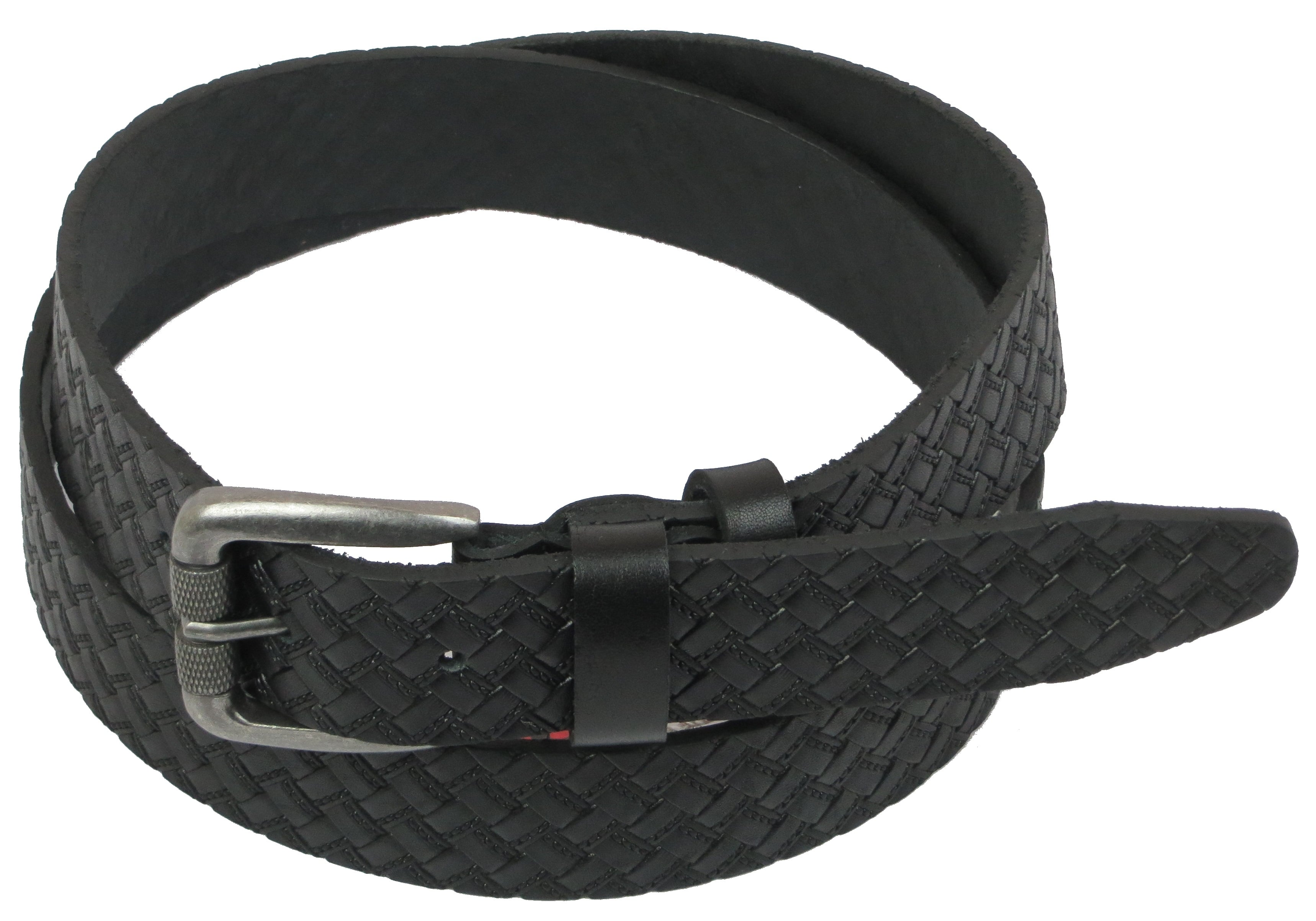 Ремень мужской Skipper кожаный Черный (1126-38)