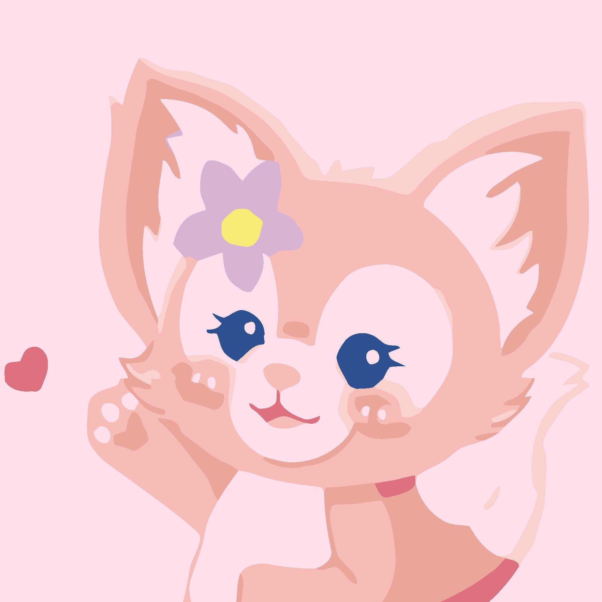 Картина по номерам Strateg Ушастая крошка 20x20 см (Str-HH7119)