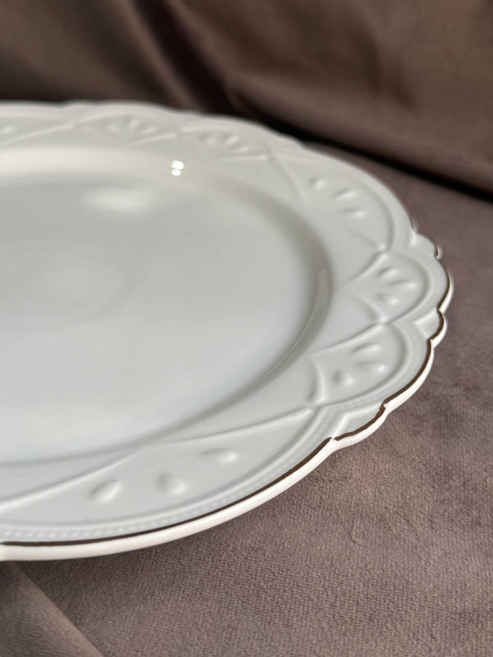 Тарілка обідня YIWU HP-20-36 керамічна 25,5 см Білий (HP-20-36) - фото 2 Тарілка обідня YIWU HP-20-36 керамічна 25,5 см Білий (HP-20-36) - фото 2
