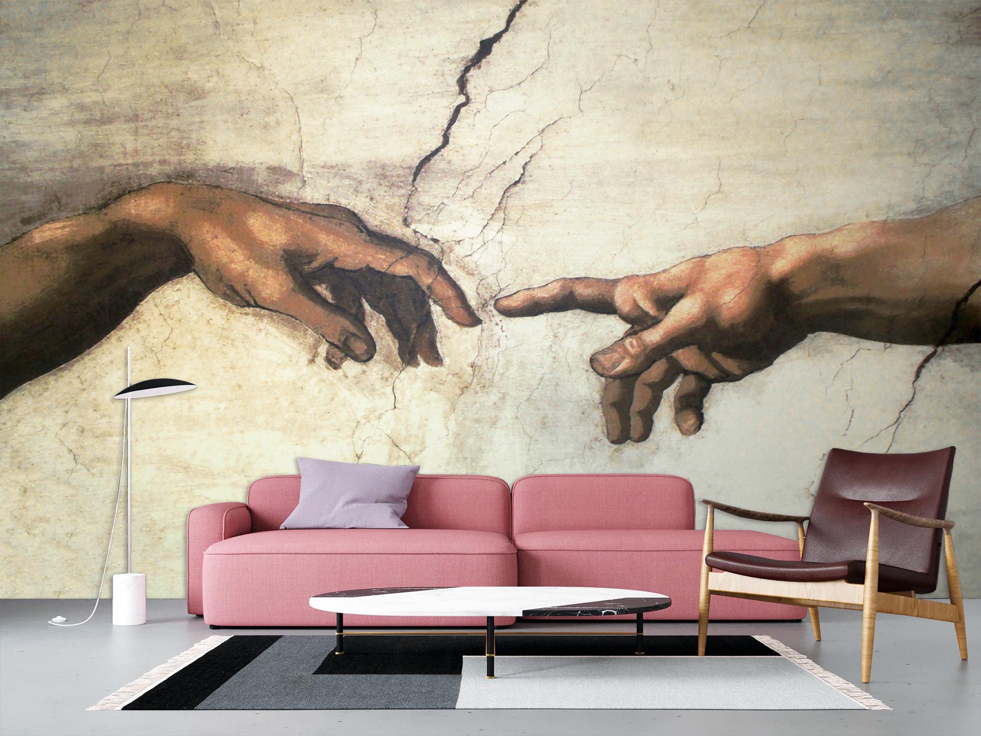 Фотошпалери флізелінові Upstream Мікеланджело жест створення 285х190 см (VINT-010/4) - фото 6