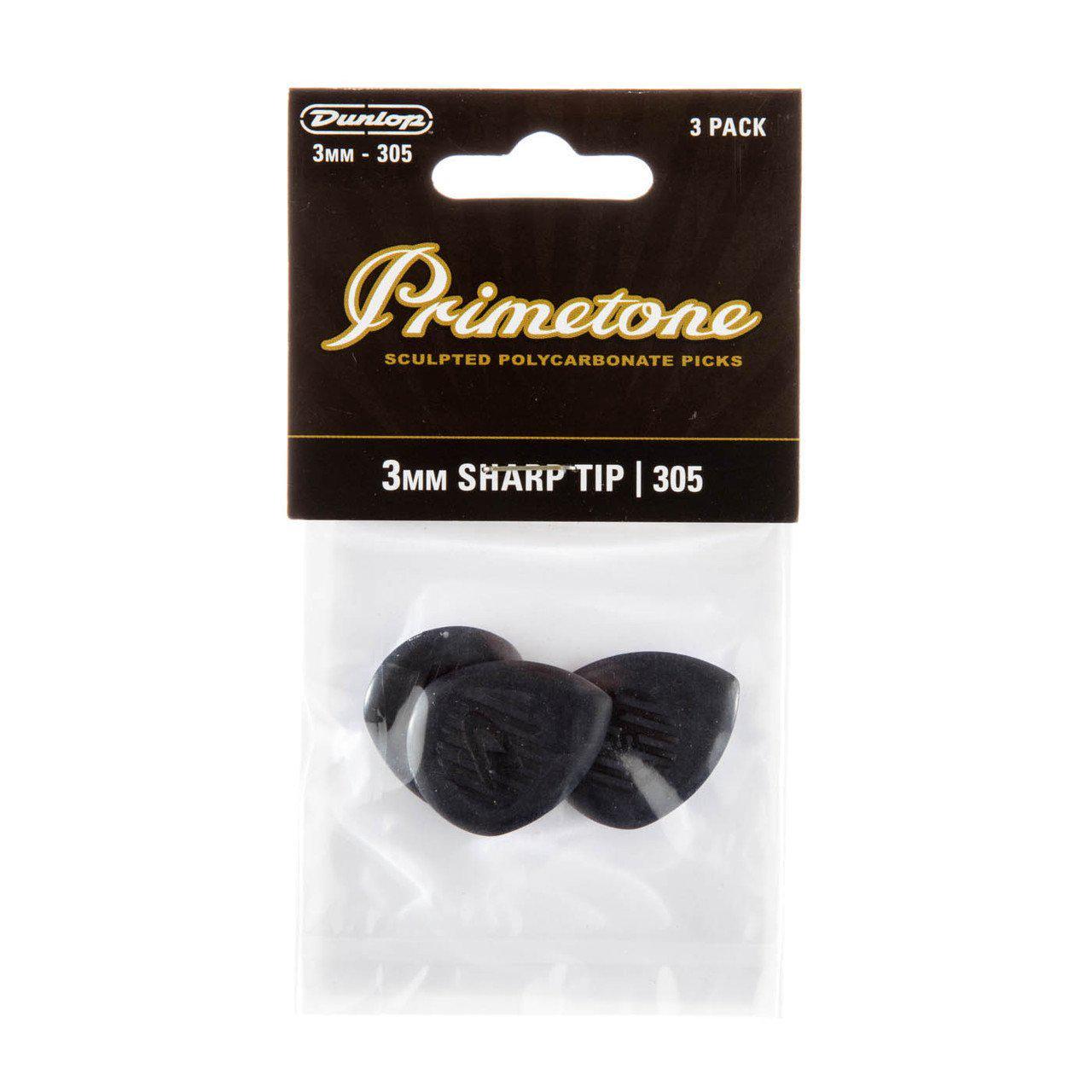 Медиатор Dunlop 477P305 Primetone Classic Sharp Tip 3,0 мм 3 шт. (116412) - фото 3