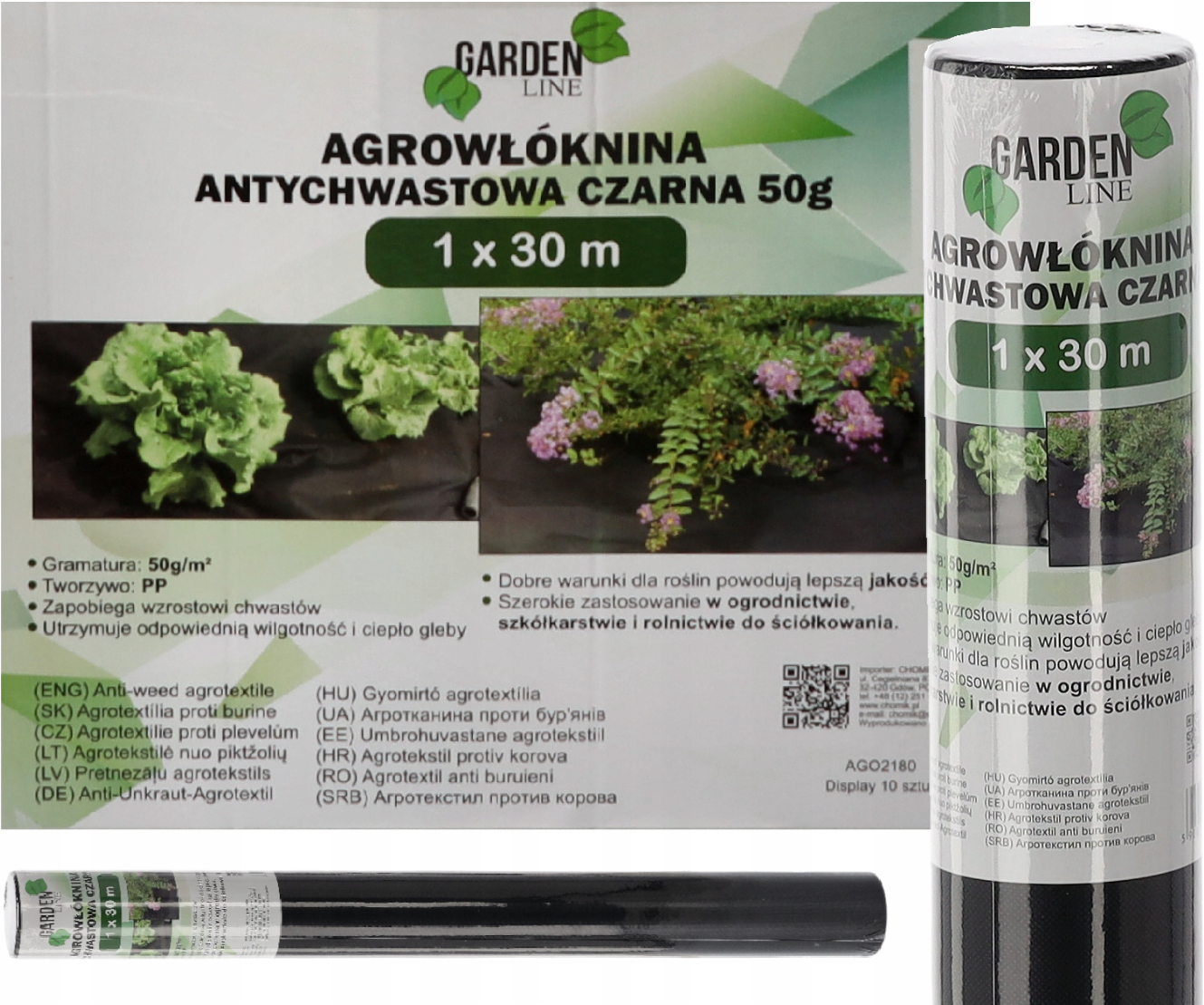 Агротканина GardenLine AGO2180 проти бур'янів та для мульчування агроволокно 50 Г/М2 1х30 м - фото 8