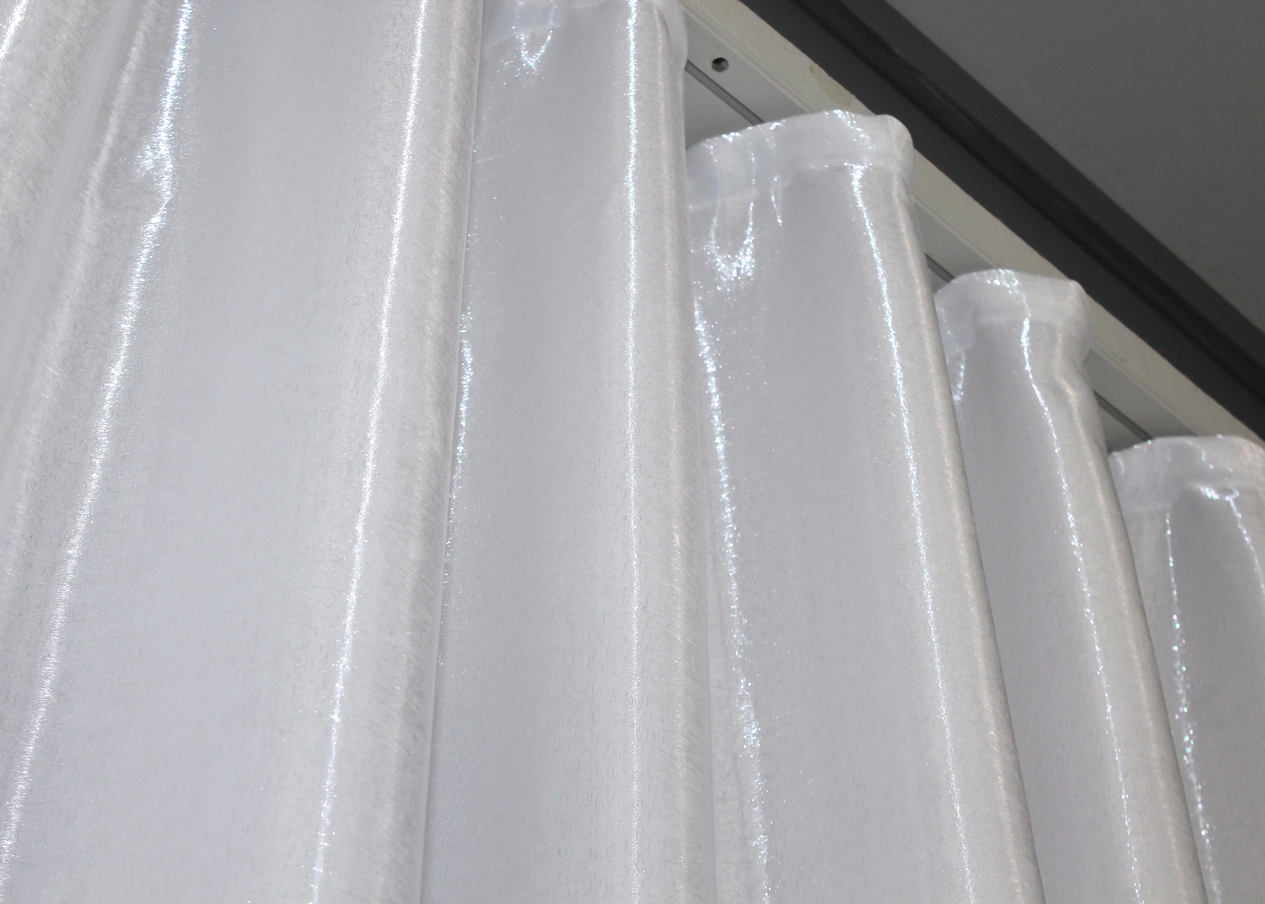 Комплект штор VR-Textil Атлас №805ш монорей 100х270 см 2 шт. Білий (31-210) - фото 5