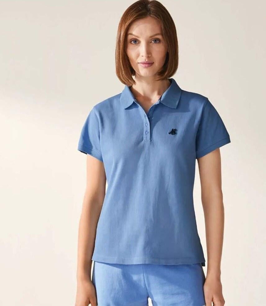 Поло женское Esmara L Голубой (PL0003W085)