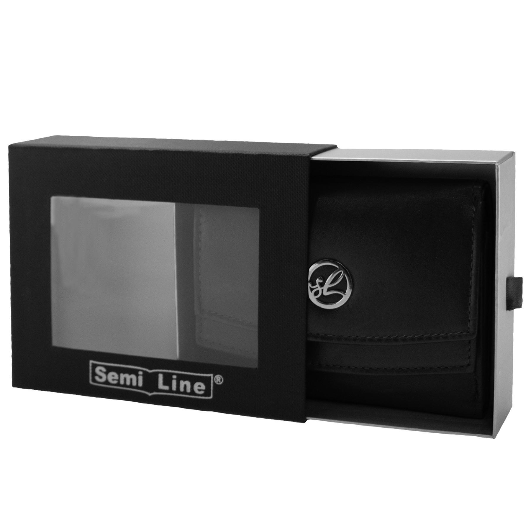 Кошелек женский кожаный SEMI LINE RFID Black (P8274-0) - фото 4 Кошелек женский кожаный SEMI LINE RFID Black (P8274-0) - фото 4