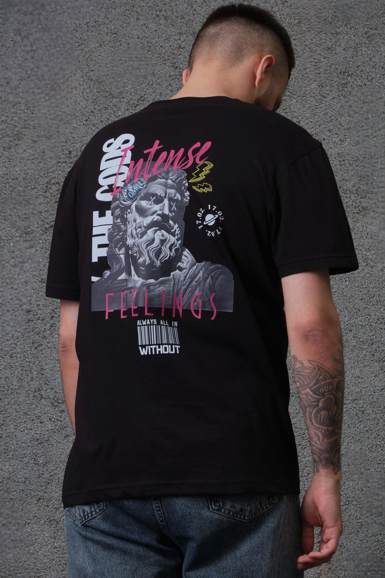 Футболка чоловіча оверсайз Without Feelings L/XL Black (L8049298)