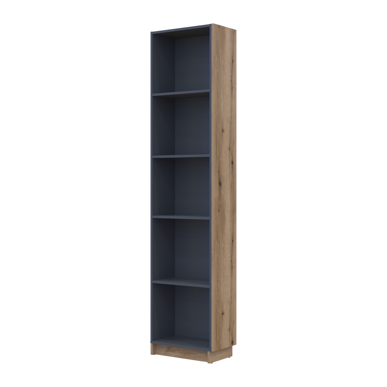 Этажерка к шкафам Doros Дейл Дуб Эвок/Графитовый 52х28х220 см (44900334)