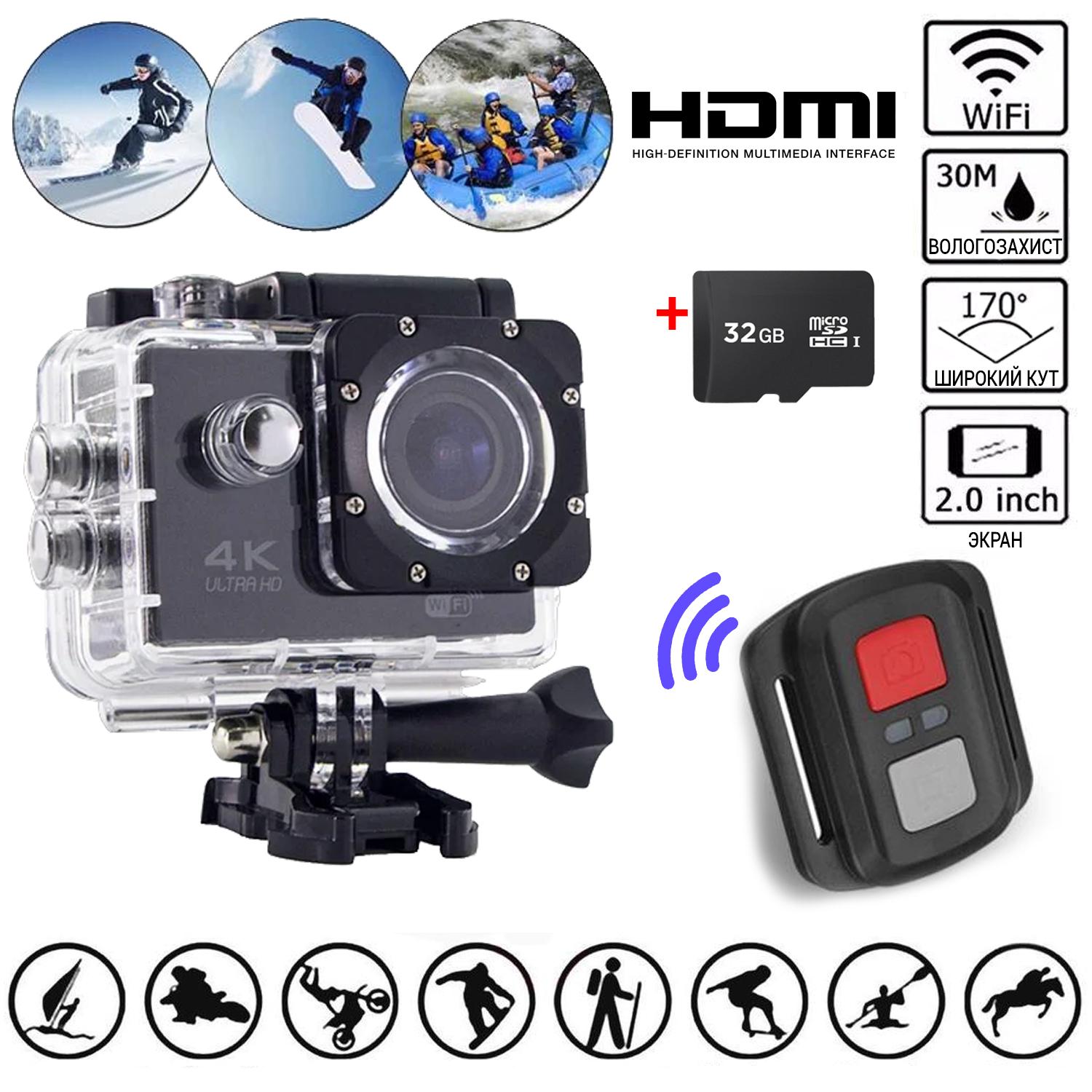 Екшн-камера Action Camera Sport Z3 Pro Wi-Fi з пультом і картою 32 Гб - фото 3