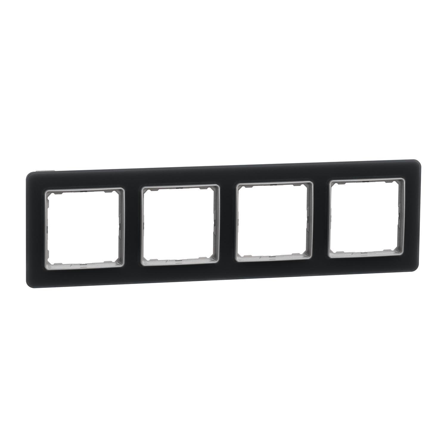 Рамка четырехместная Schneider Electric Sedna Elements Матовое стекло (SDD362804)