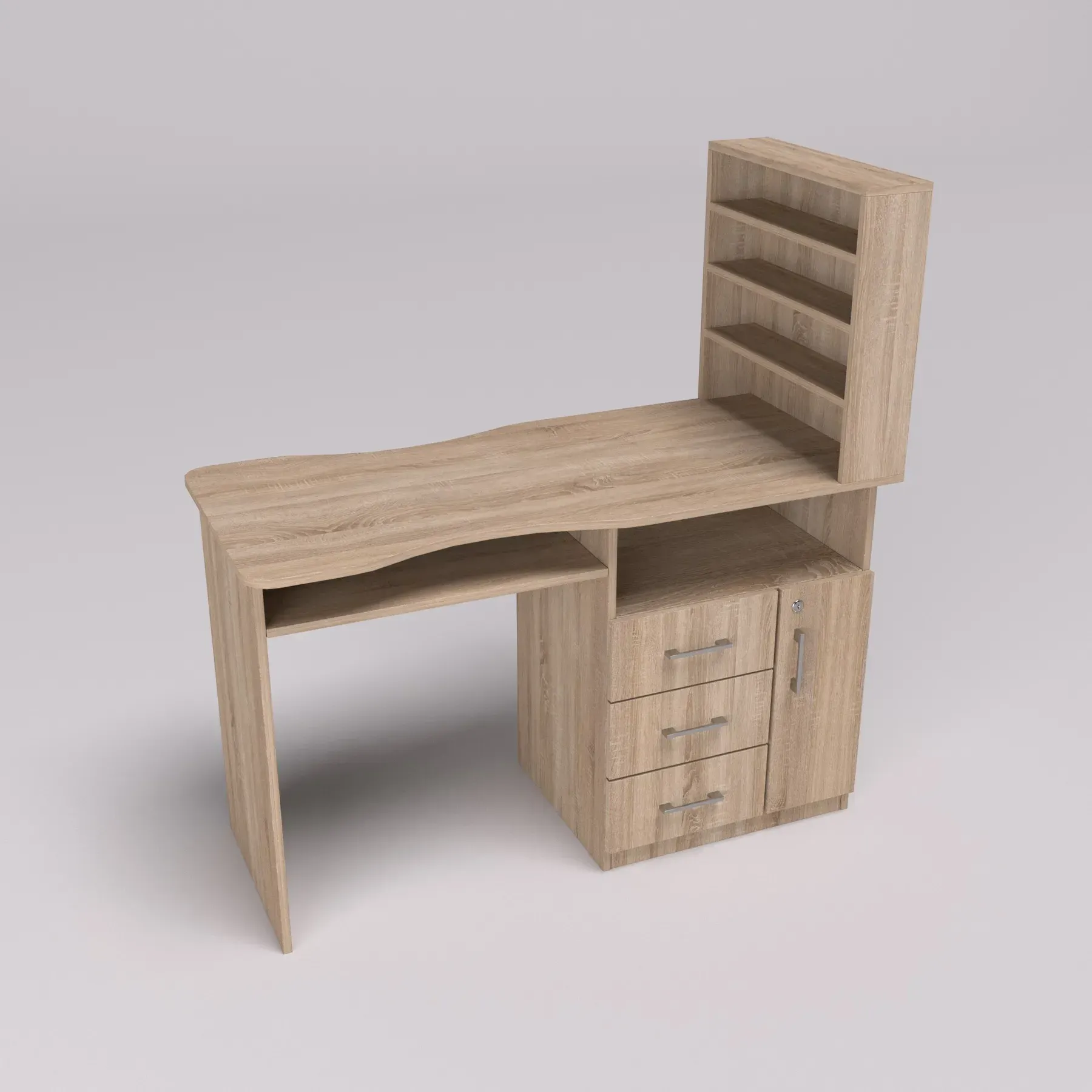 Стіл манікюрний Kontinent СМ-1 правий 1230х550х1264 мм Дуб Сонома (29067522) - фото 2