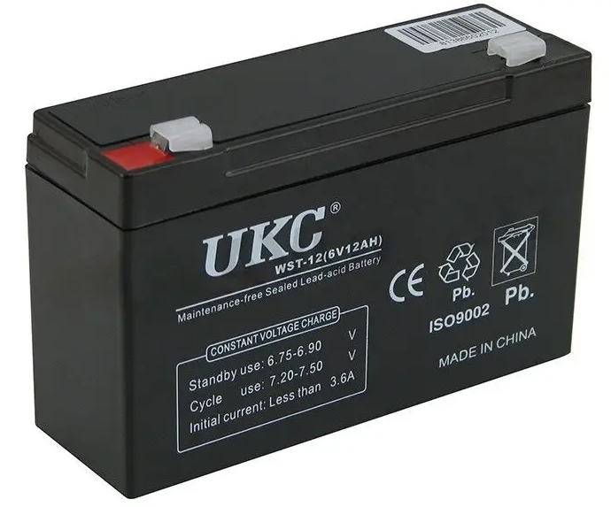 Аккумуляторная батарея UKC 6V 12A (1831952895)