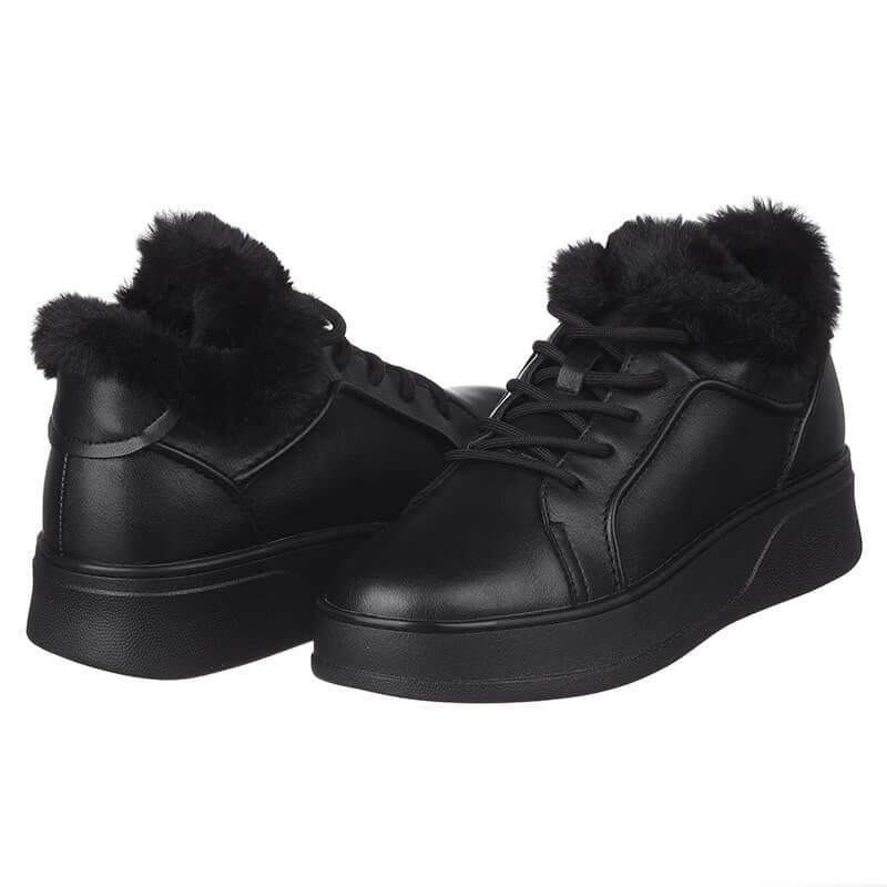 Ботинки женские PLPS D125-1 кожаные р. 37 Черный (10011)