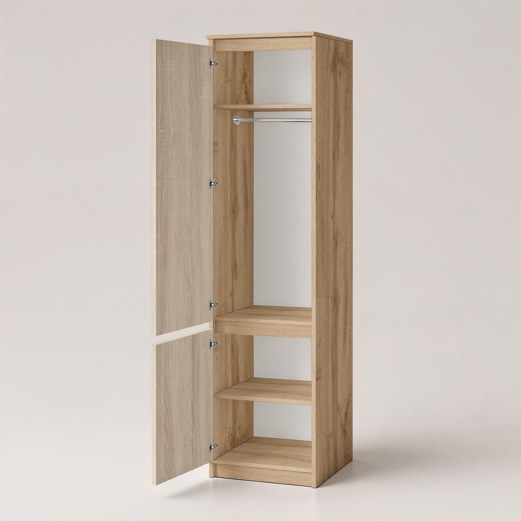 Шкаф-пенал со штангой T-218 500х498х2117 мм Дуб Аппалачи/Дуб Сонома - фото 2 Шкаф-пенал со штангой T-218 500х498х2117 мм Дуб Аппалачи/Дуб Сонома - фото 2