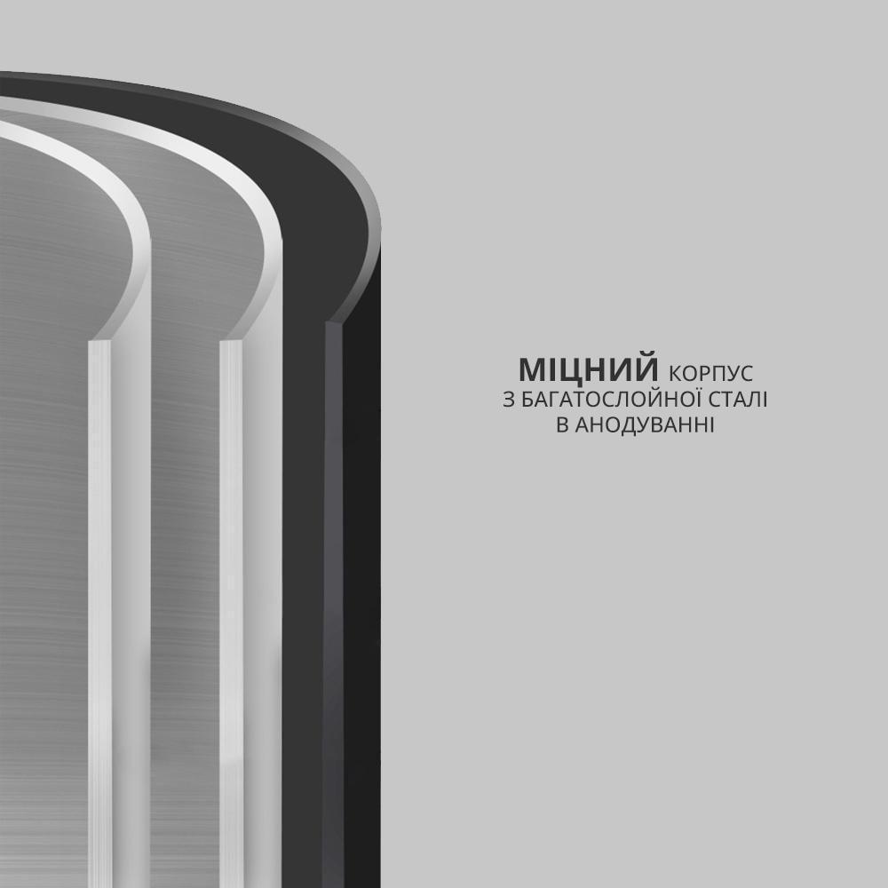 Держатель туалетной бумаги настенный стальной врезной Черный (18340447) - фото 3