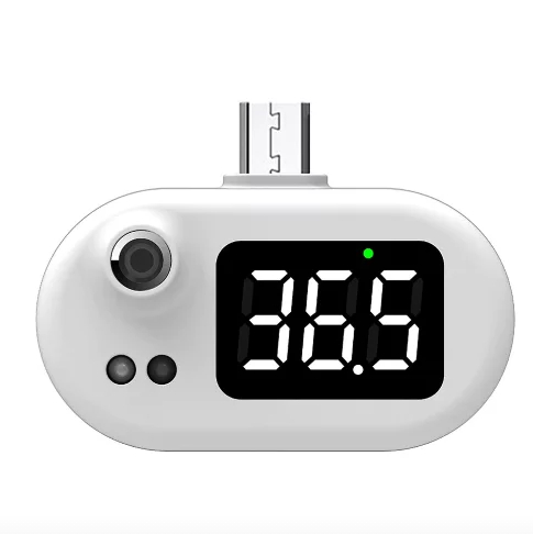 Термометр медичний безконтактний для тіла K8 з підключенням до телефону Білий (TermK8)