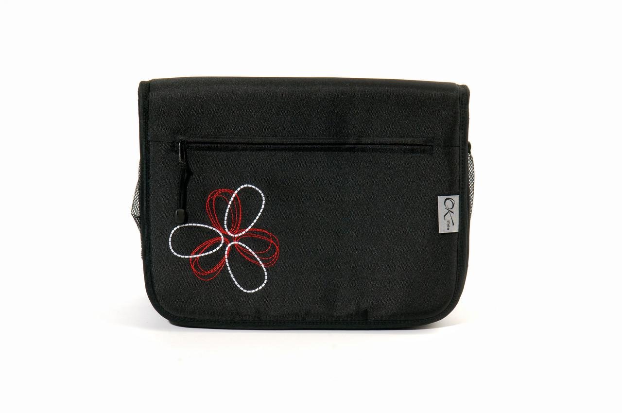 Сумка на коляску Ok Style Цветок Бело-красный