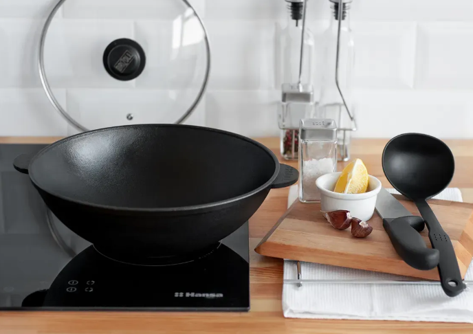 Сковорода чавунна Brizoll WOK 4,7 л - фото 6