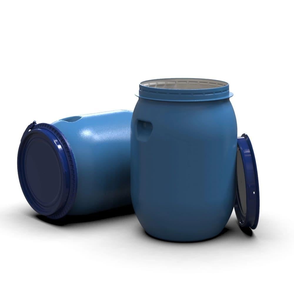 Бочка для брожения Litolan с винным клапаном U-образный и латунным сливным краном 1/2" 55 л (29656) - фото 8