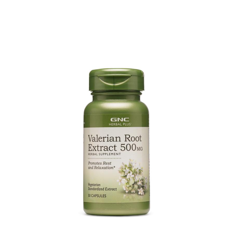 Натуральная добавка GNC Herbal Plus Valerian Root Extract 500 мг 50 капс. (6761)