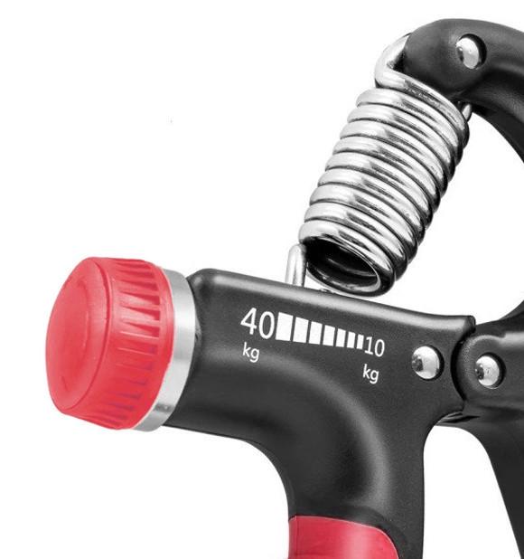 Еспандер кистьовий PowerPlay PP-4323 Strength Grip з регульованим навантаженням 10-40 кг Чорно-червоний (A-012889) - фото 3 Еспандер кистьовий PowerPlay PP-4323 Strength Grip з регульованим навантаженням 10-40 кг Чорно-червоний (A-012889) - фото 3