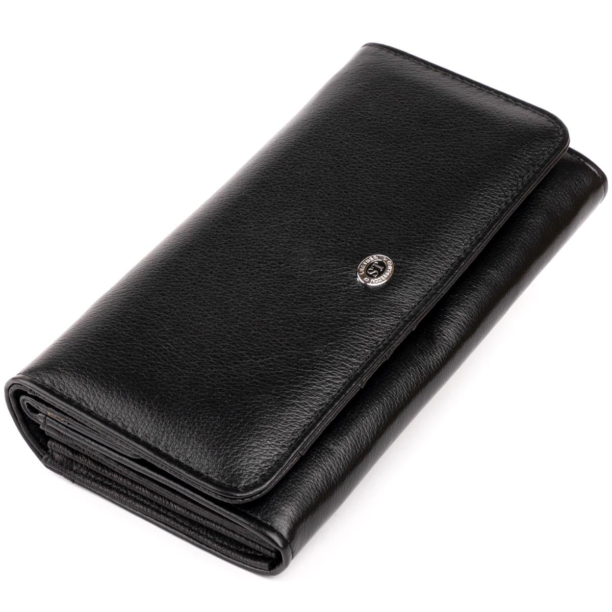 Кошелек женский ST Leather 19284 кожа Черный (47222)