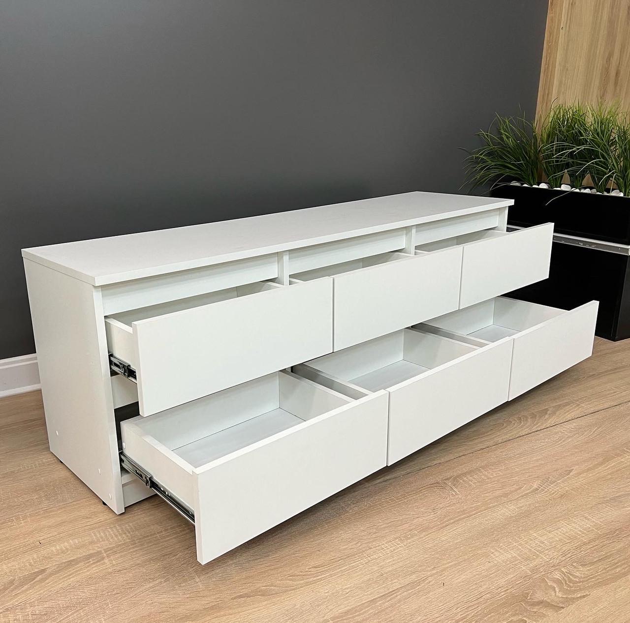 Тумба ТВ Кватро 6Н 1400х500х370 мм Білий - фото 4