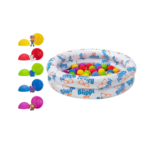 Бассейн надувной Blippi Ball Pit Mystery Adventure с 35 шариками и 10 шариками с игрушками внутри (2447994775)