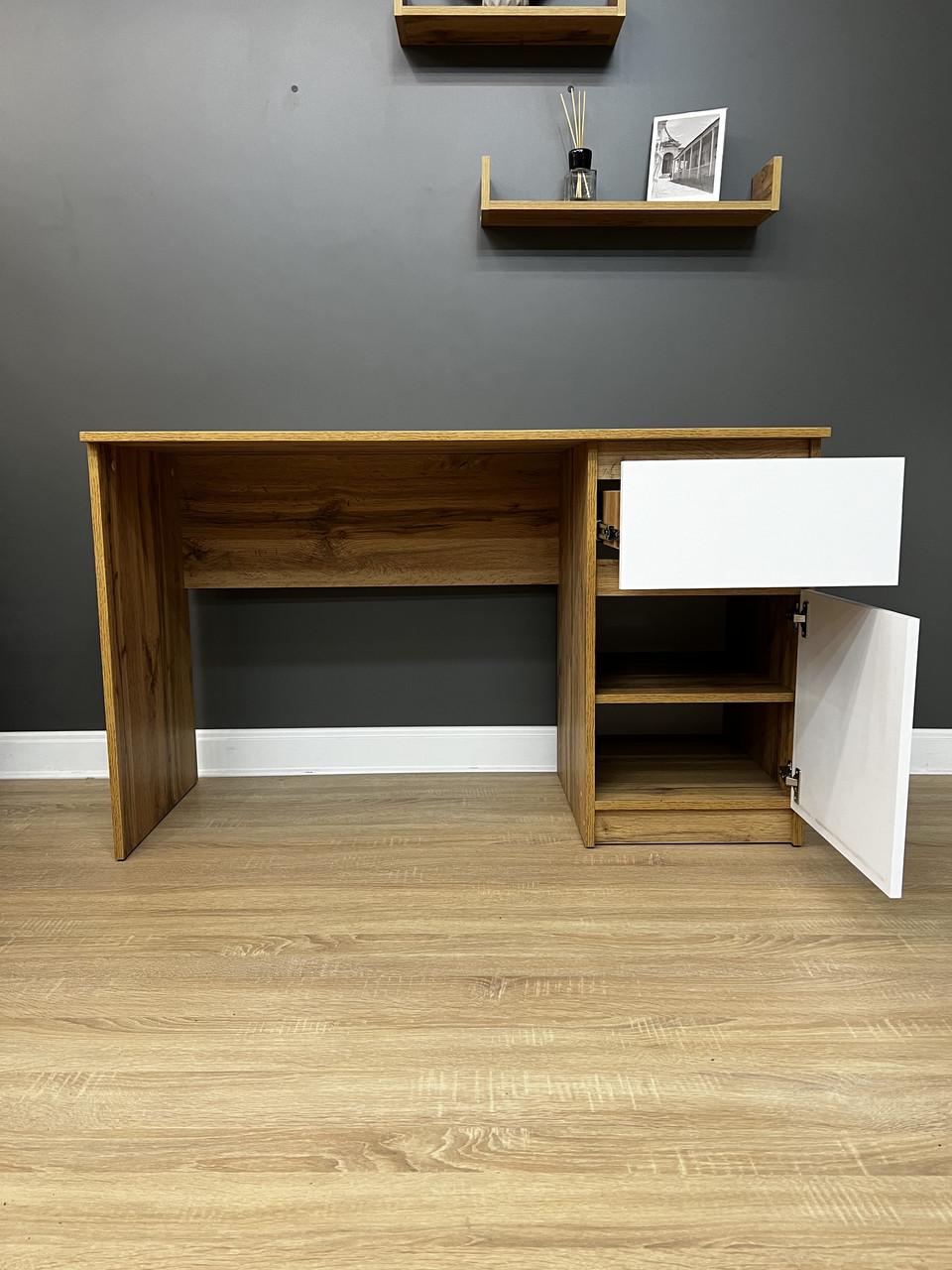 Стіл письмовий без ручок Лайт 1250х750х530 мм Дуб Аппалачі/Німфеа Альба - фото 4 Стіл письмовий без ручок Лайт 1250х750х530 мм Дуб Аппалачі/Німфеа Альба - фото 4