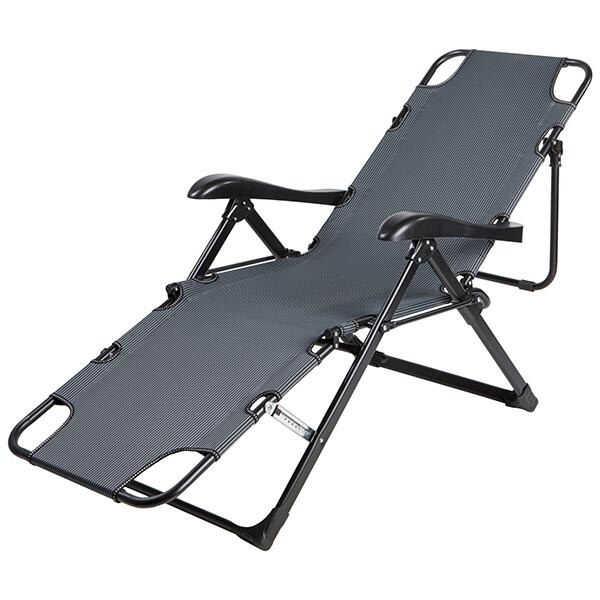 Крісло-шезлонг розкладний садовий Сірий (8011WS) - фото 4 Крісло-шезлонг розкладний садовий Сірий (8011WS) - фото 4